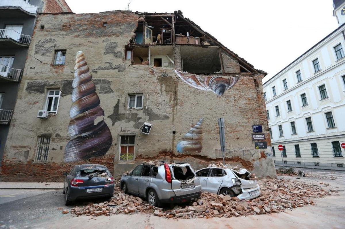Destrucció a Zagreb per una sèrie de terratrèmols