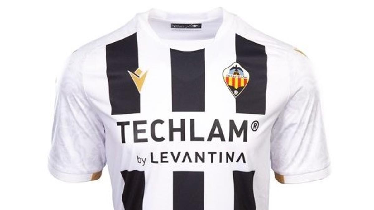 El diseño de la nueva camiseta del Castellón 2023/24 que se ha dado a conocer este jueves.