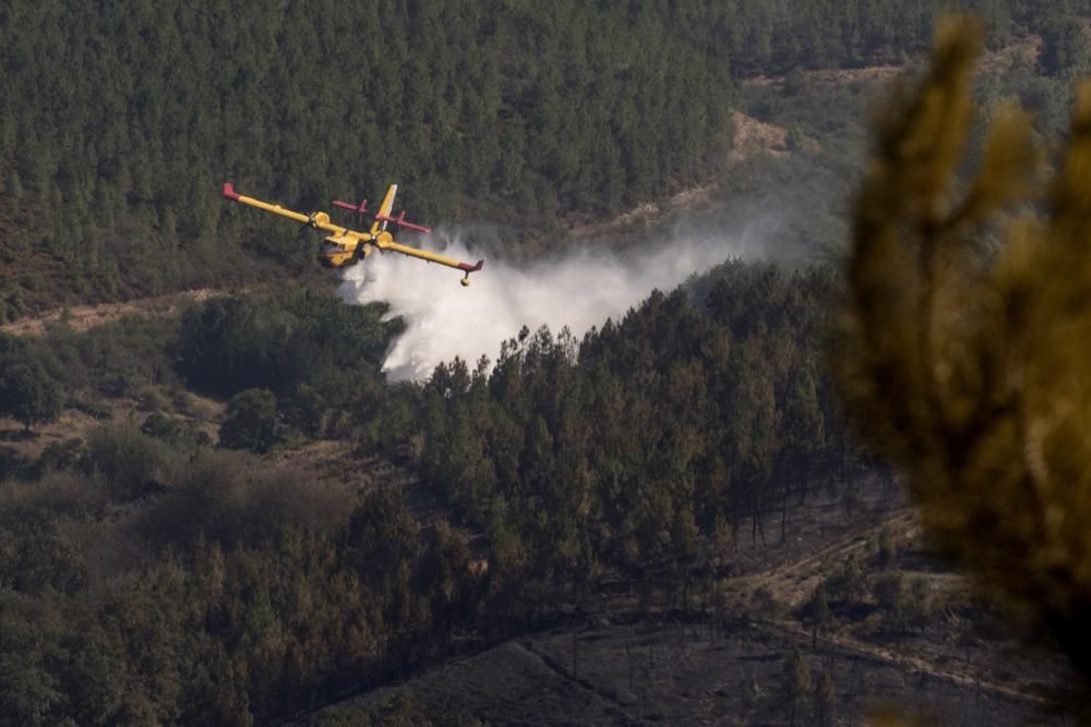 Verín, en alerta por un incendio forestal