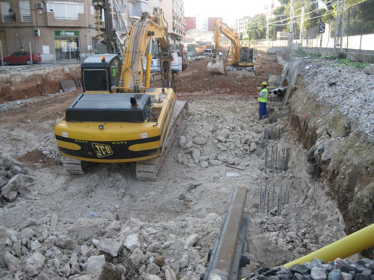 Soterramiento de las vías del metro a su paso por Benimàmet