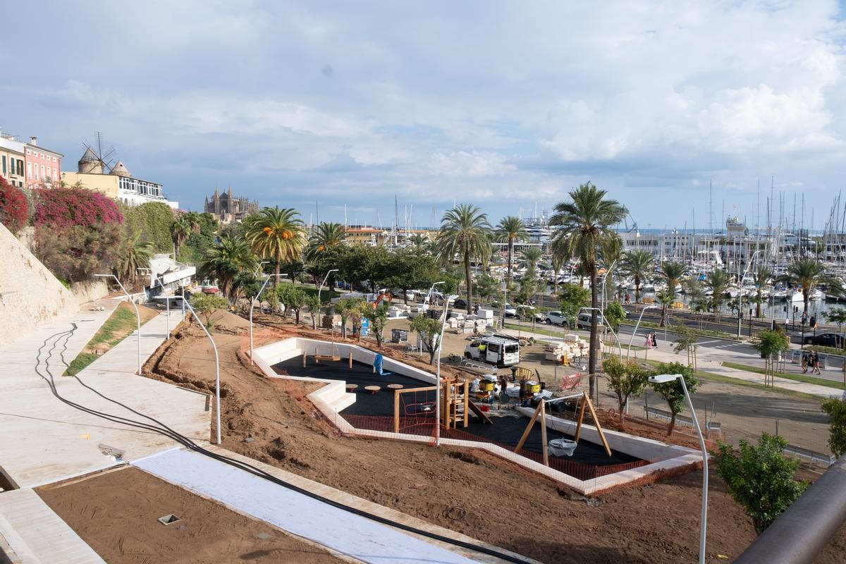Vista cenital de la reforma de la plaza Santo Domingo de la Calzada