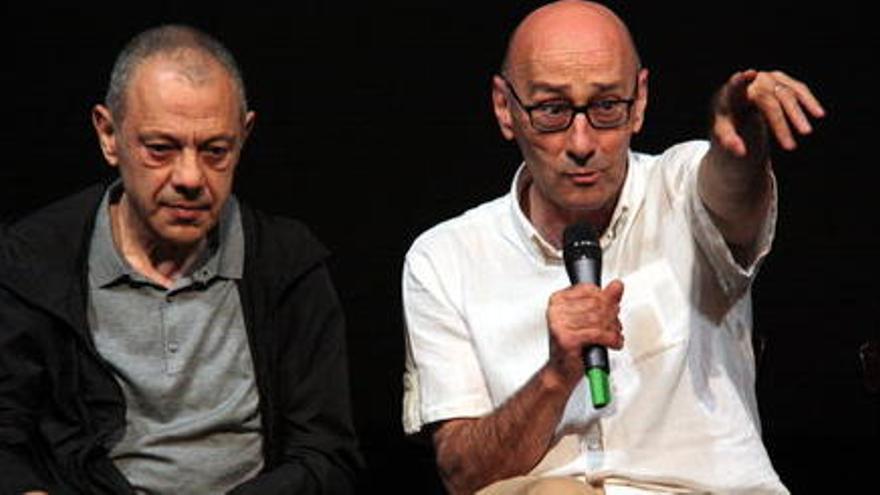 Lluís Pasqual (esquerra) i Salvador Sunyer
