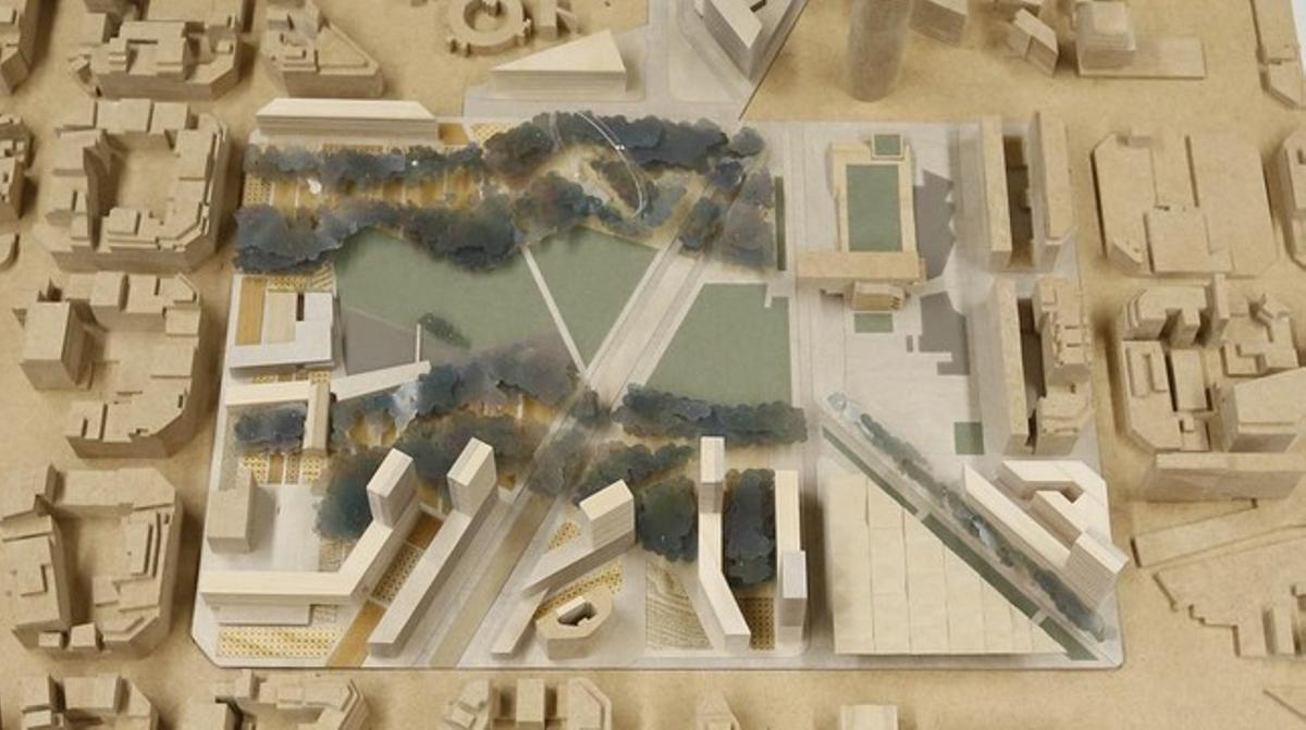 Els 10 equips d’arquitectes que opten a fer el projecte de la plaça presenten les seves propostes. El jurat internacional té un mes per elegir una combinació de verd, mobilitat i edificis. Projecte ’Colibrí’. Els 10 equips d’arquitectes que opten a fer el projecte de la plaça presenten les seves propostes. El jurat internacional té un mes per elegir una combinació de verd, mobilitat i edificis. Projecte ’Colibrí’.