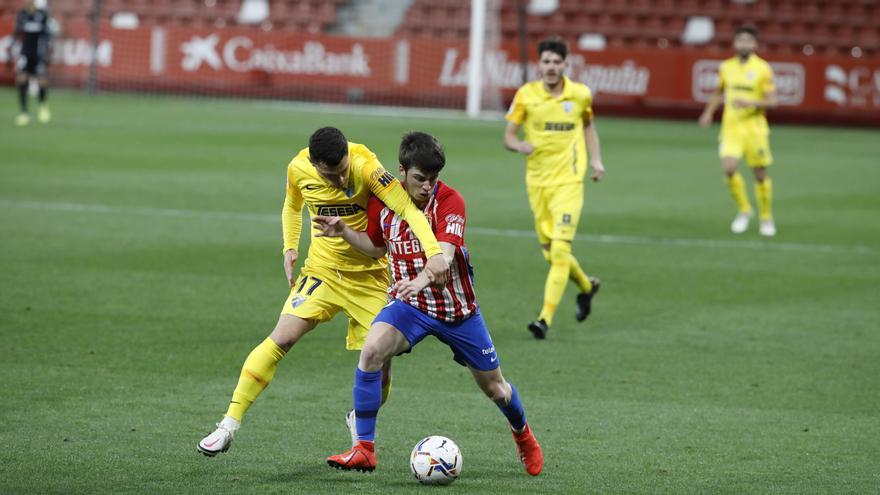 El partido entre el Sporting y el Málaga, en imágenes