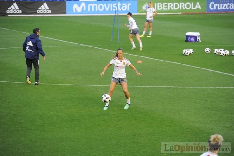 Entrenamiento de la Selección Española de fútbol femenina