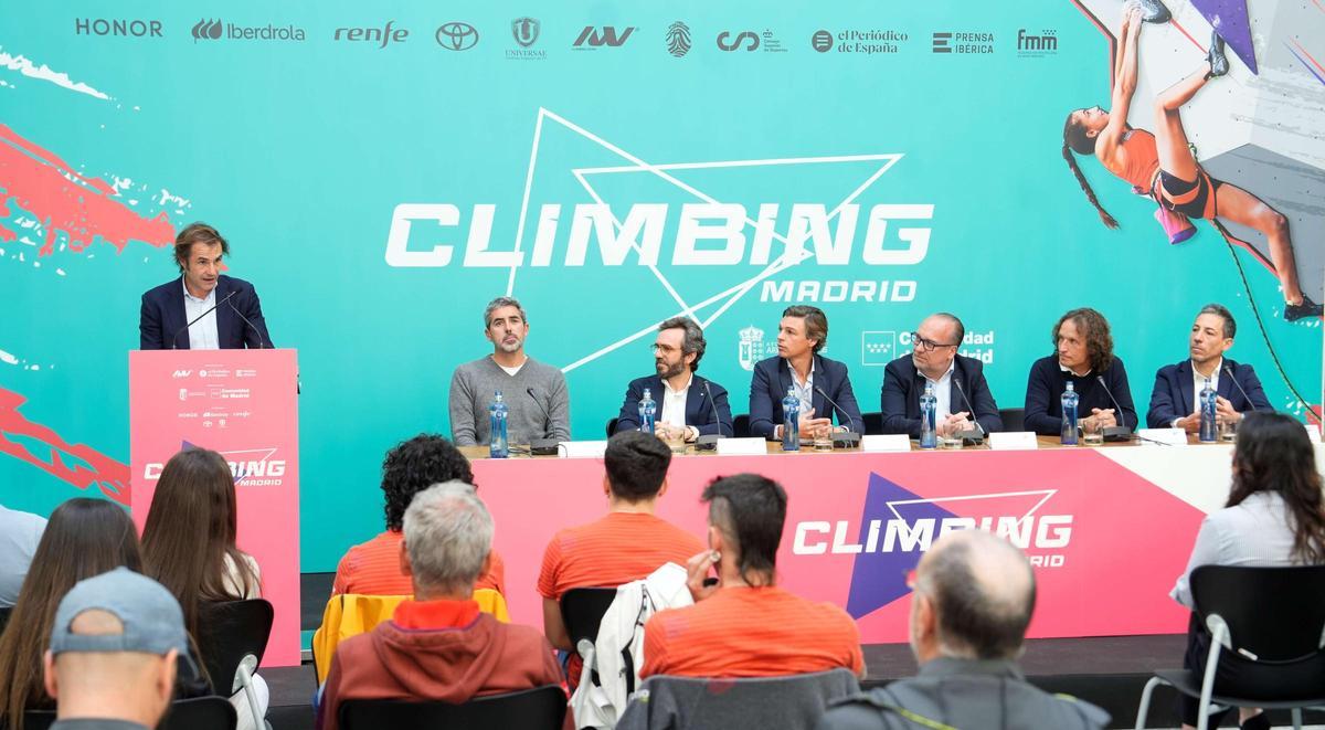 La madrileña Casa de Postas fue el lugar escogido para presentar el proyecto 'Climbing Madrid', organizado por Prensa Ibérica e Indoorwall.