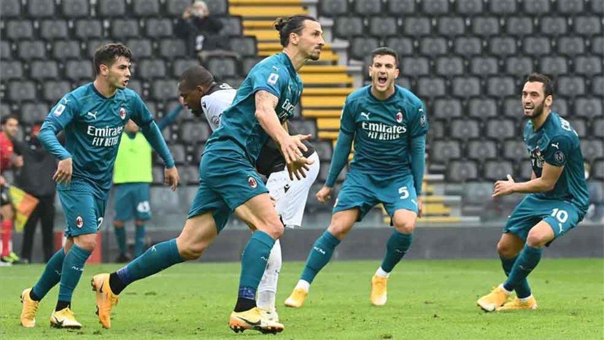 Ibrahimovic dio el triunfo al Milan en campo del Udinese
