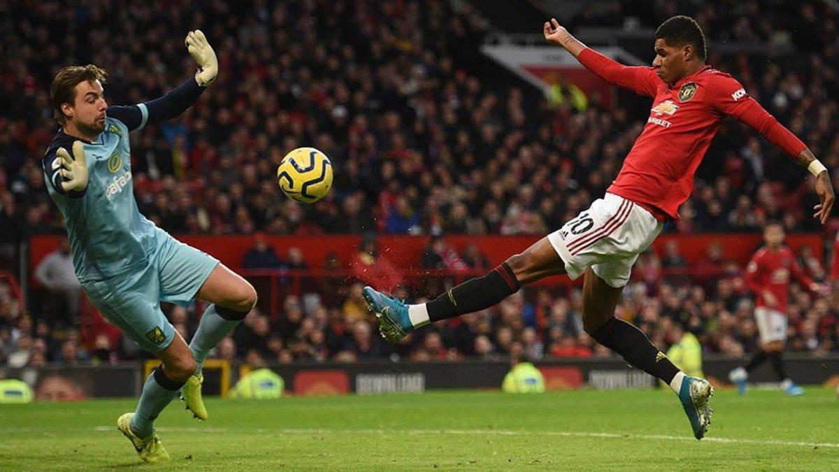 Rashford marca las diferencias  para el United