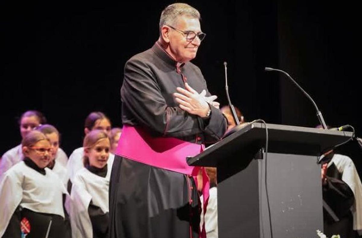 El pregonero de la Semana Santa, José Antonio Sánchez Herrera, en un momento de su intervención.