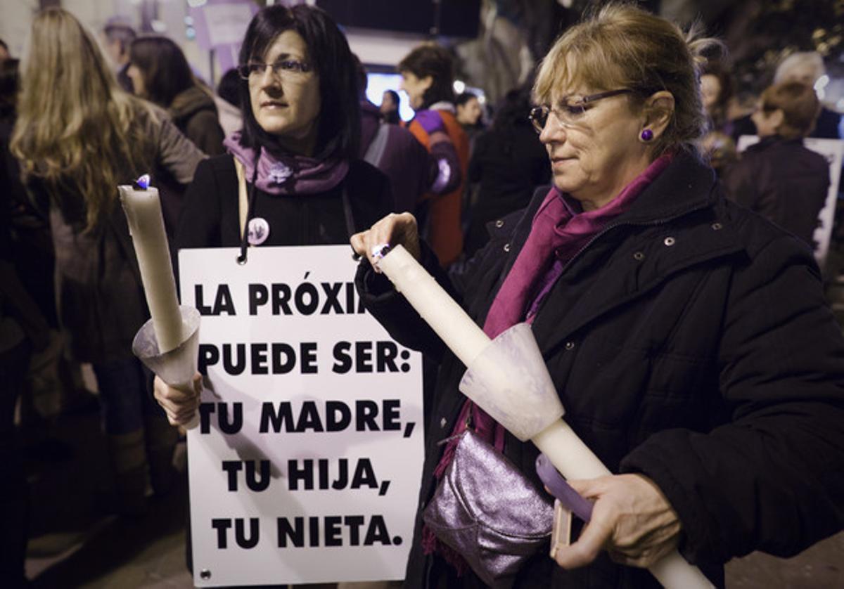 Manifestació contra la violència de gènere a València, el novembre de l’any passat.