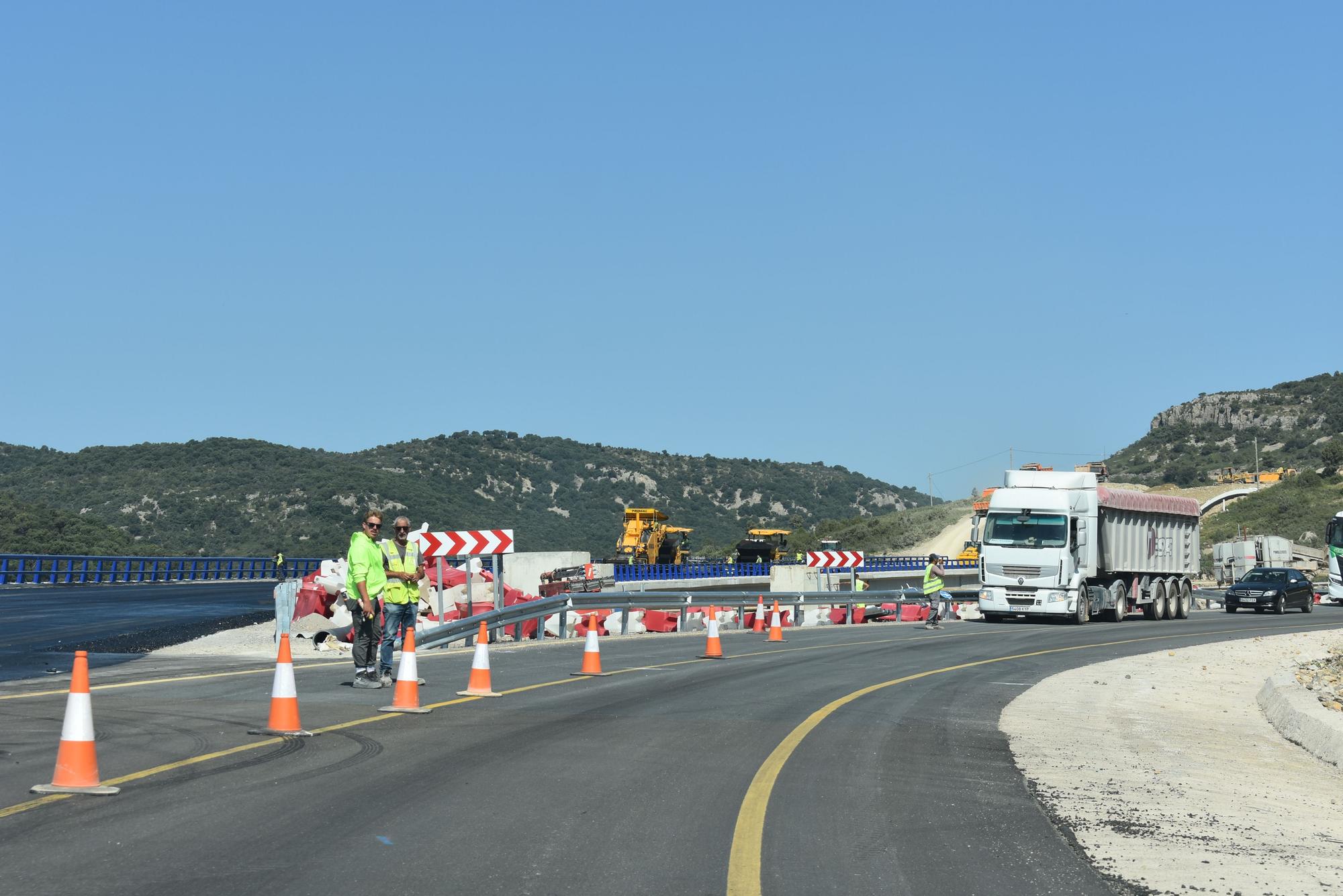 Última semana de obras en la nueva N-232 de Morella