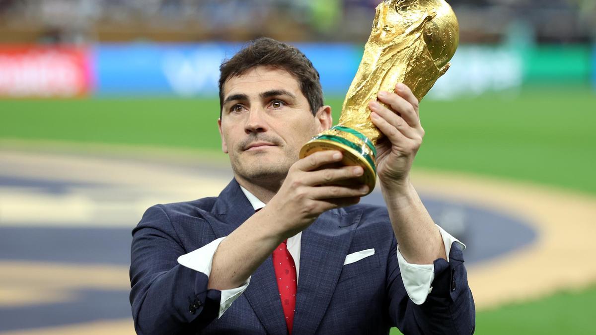 Iker Casillas en la final del Mundial de Qatar