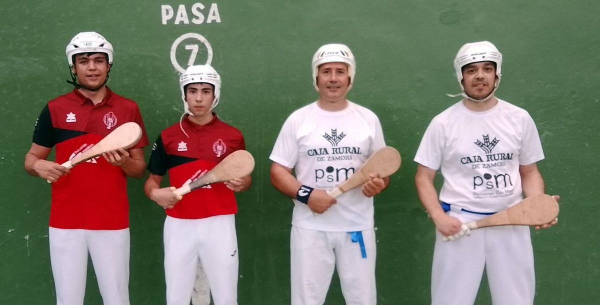 El Regional de pelota cuero da espectáculo en el frontón de San Atilano.