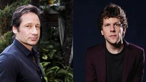 David Duchovny y Jesse Eisenberg. 