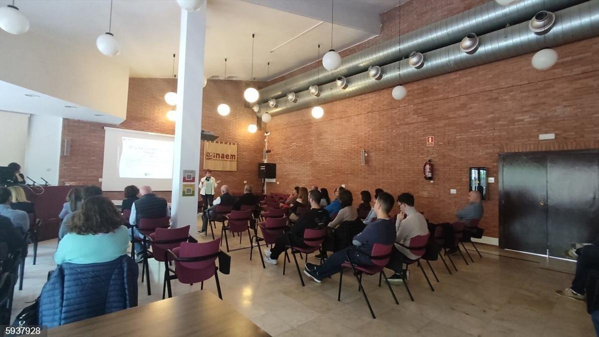 Una actividad formativa del Instituto Aragonés de Empleo (Inaem).