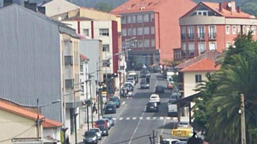 Vista del casco urbano de Oza-Cesuras.