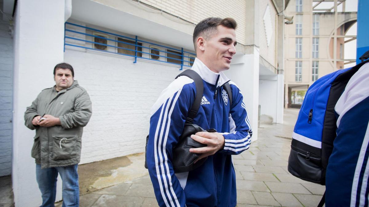 Sergio Buenacasa durante su época en el Real Zaragoza