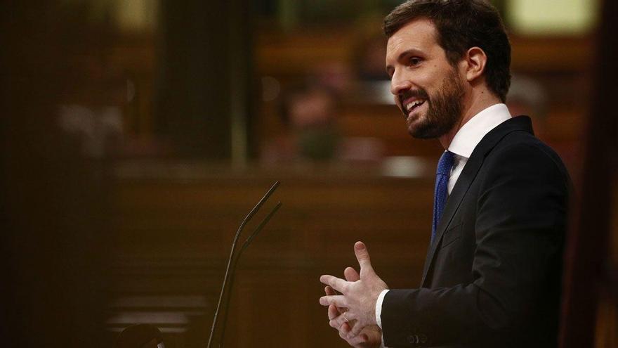 Casado usa el acto del PP sobre el 8-M para atacar al Gobierno
