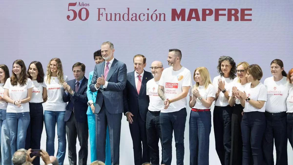 El Rey preside el 50 aniversario de Fundación Mapfre y destaca su contribución a la educación, la investigación y la cultura