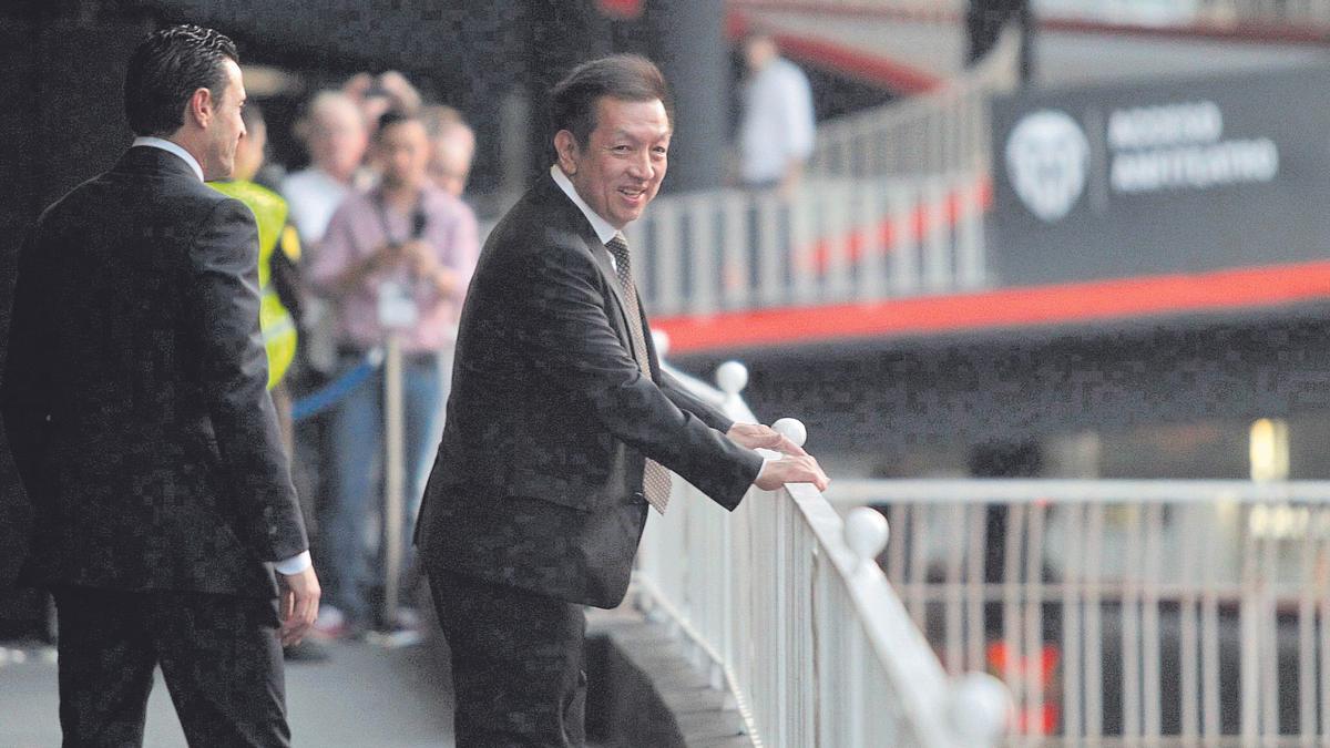 Peter Lim, en Mestalla