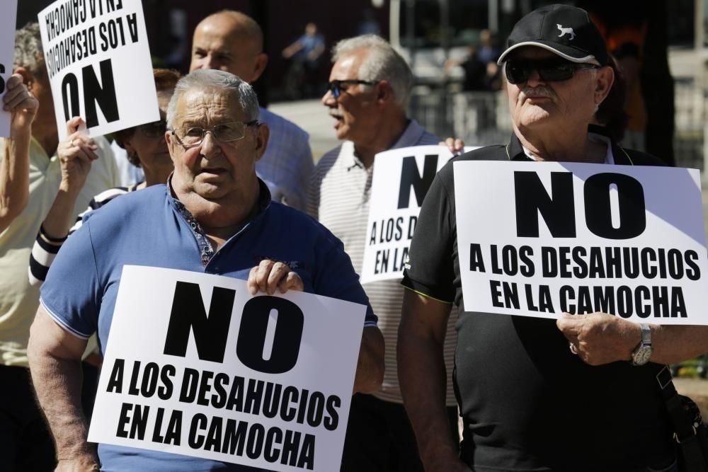 Protesta de los vecinos de La Camocha