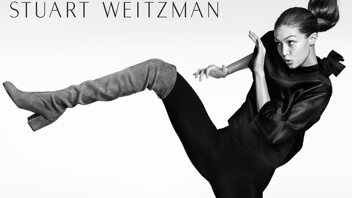 Gigi Hadid, imagen de Stuart Weitzman Otoño/Invierno 2016