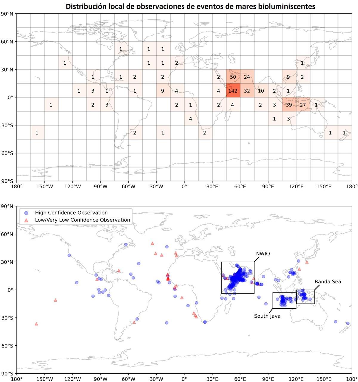 Lugares del planeta con observaciones de este fenómeno