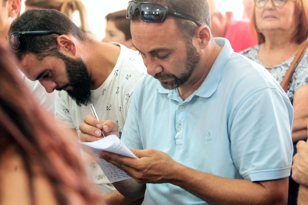 Sorteo de redolins en El Palmar