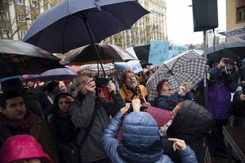 Manifestación contra el ICA en Zaragoza