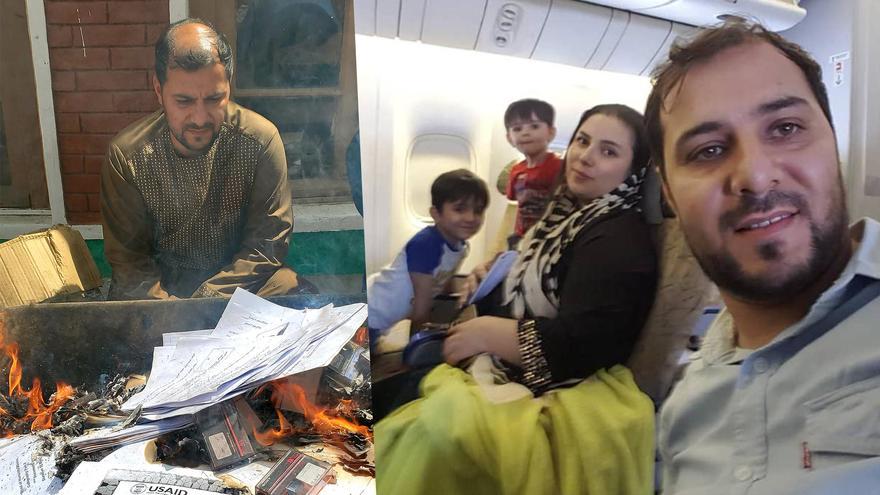 "Tuve que quemarlo todo". La huida del periodista afgano Feridoon Aryan y su familia tras la llegada de los talibanes.