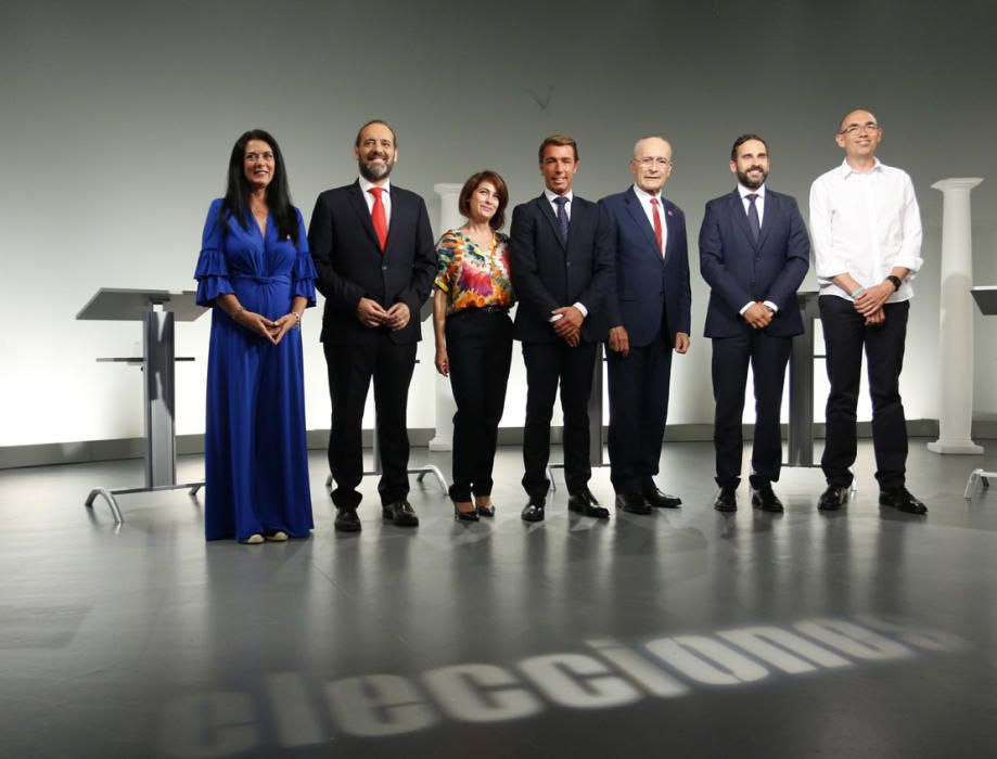 Fotos del debate electoral en Canal Málaga