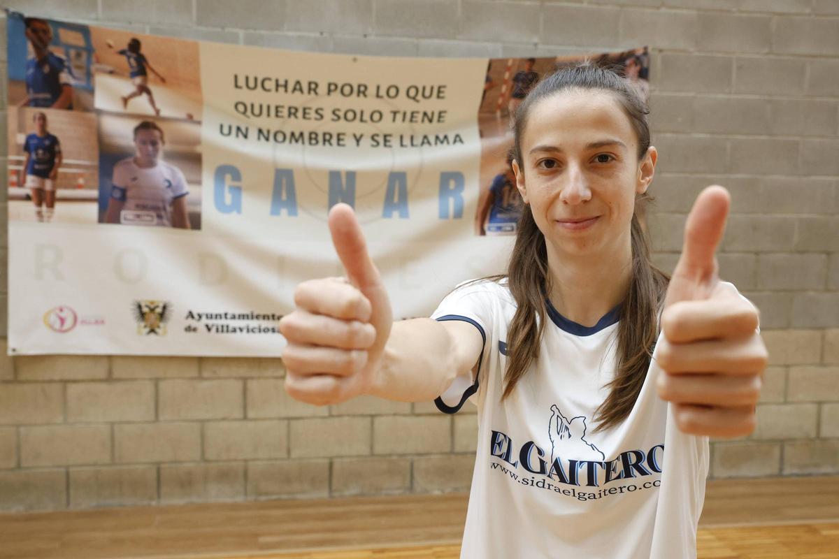 Angela Guimarães, capitana de El Gaitero Rodiles.