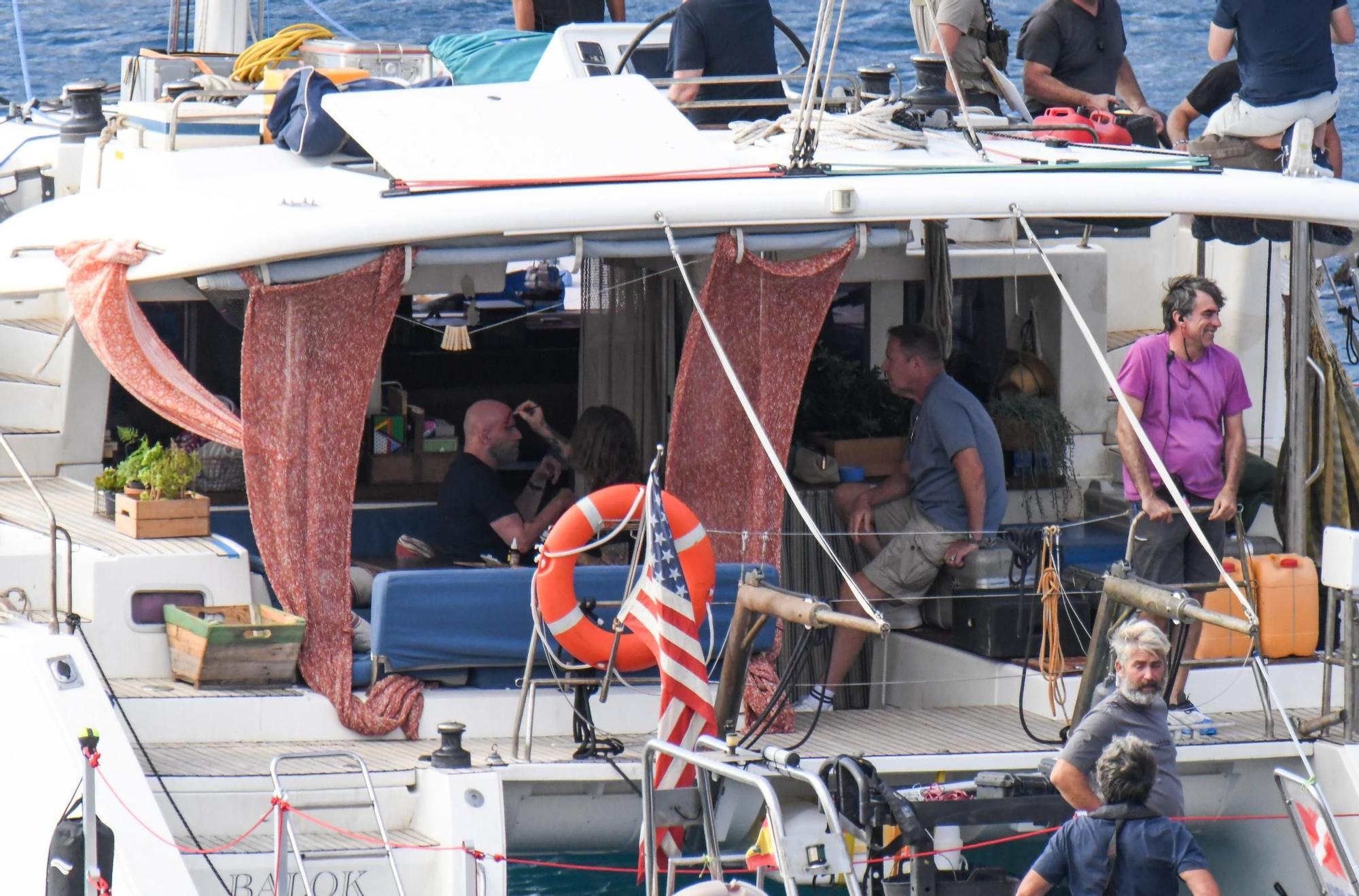 John Travolta sigue su rodaje en aguas de Gran Canaria