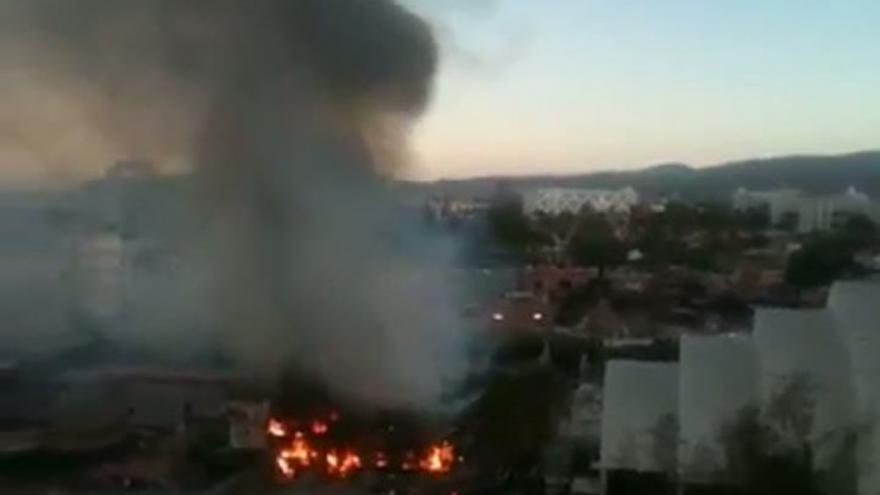 Incendio en la discoteca Kopas de Playa del Inglés