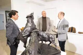 Galería de fotos de la visita del director general de Interior, Vicent Huet, al Museu del Bou de Burriana