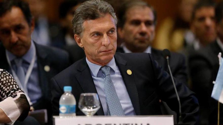 Macri, en Asunción, durante la reunión de Mercosur.