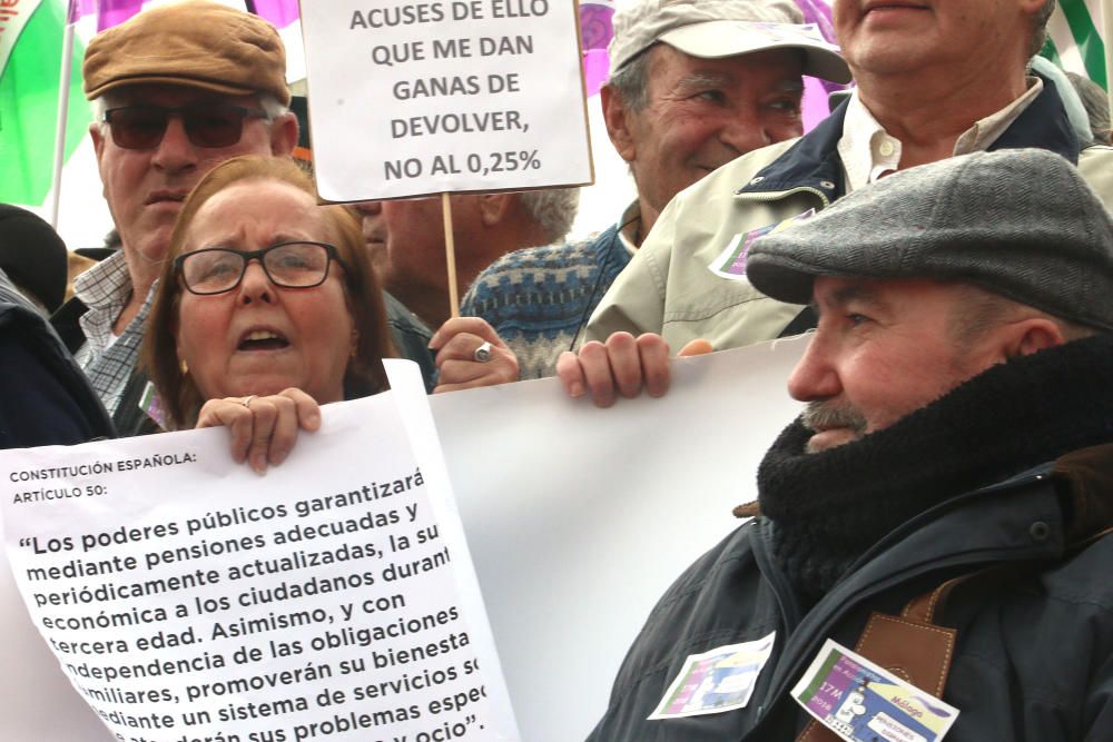 Concentración en Málaga por unas pensiones "dignas"