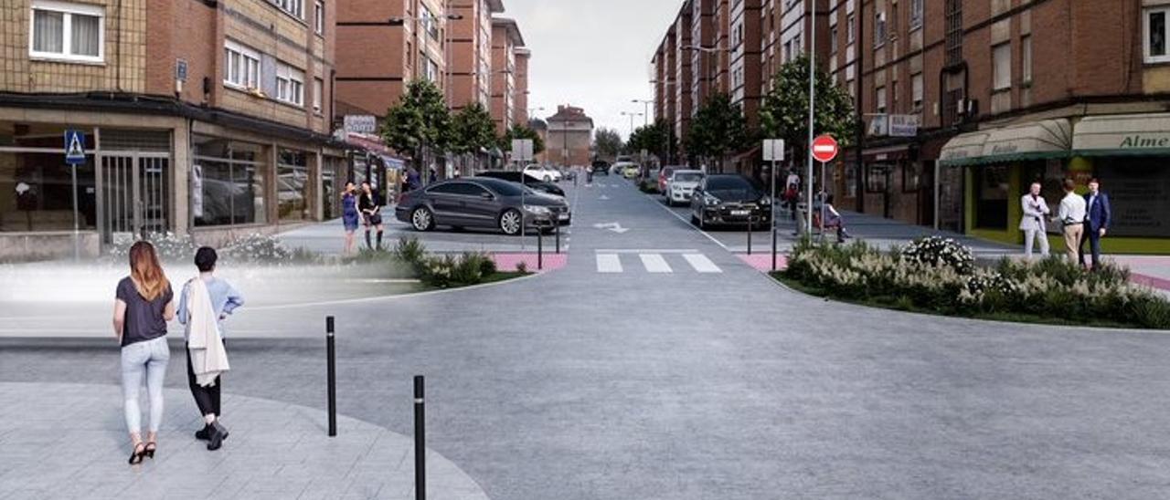 Así quedará la calle La Paz tras las obras, según una recreación virtual.