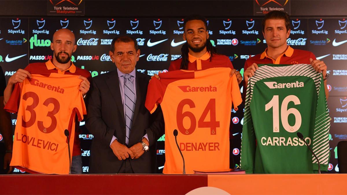 El Galatasaray presentó a sus tres últimos fichajes