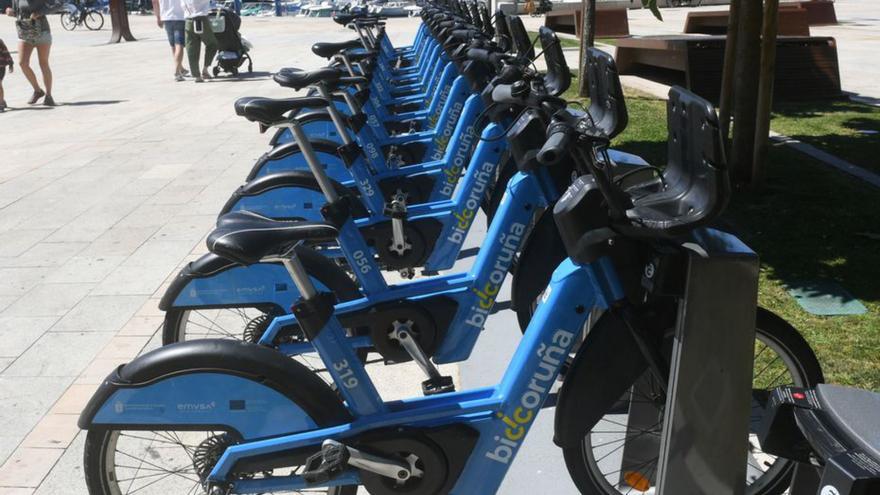 Estación de BiciCoruña, en O Parrote. | Carlos Pardellas