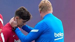 Koeman es va acomiadant del Barça