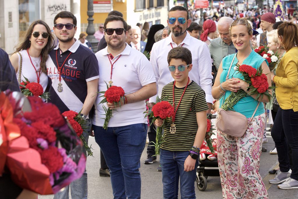 Ofrenda de flores a la Virgen de la Fuensanta en Murcia