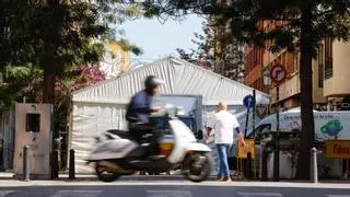 València afronta cinco días de colapso por carpas y zonas de actividad fallera sin uso