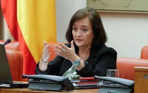 La presidenta de la Autoridad Independiente de Responsabilidad Fiscal (AIReF), Cristina Herrero, comparece en una comisión en el Congreso