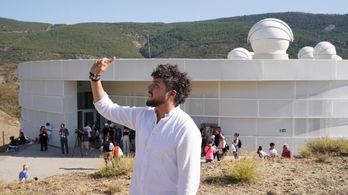 El director gerente de AstroÁndalus, José Jiménez Garrido, este martes en Galáctica.
