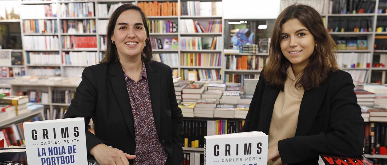 Anna Punsí i Marta Freixanet, el dia que van presentar el llibre a Girona.