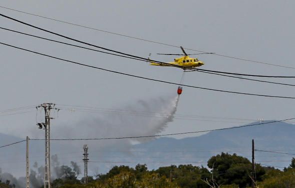 Una imagen del incendio en Santa Pola