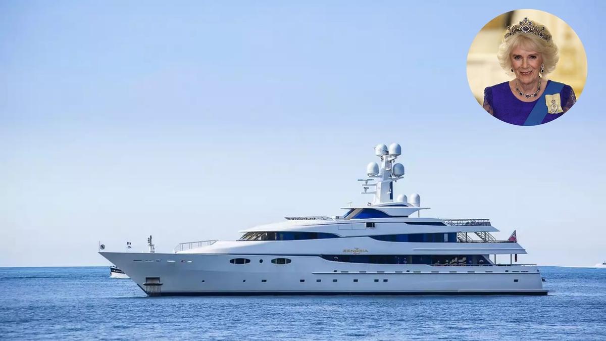 La reina Camilia veraneó el pasado año en este yate por las aguas de Grecia.