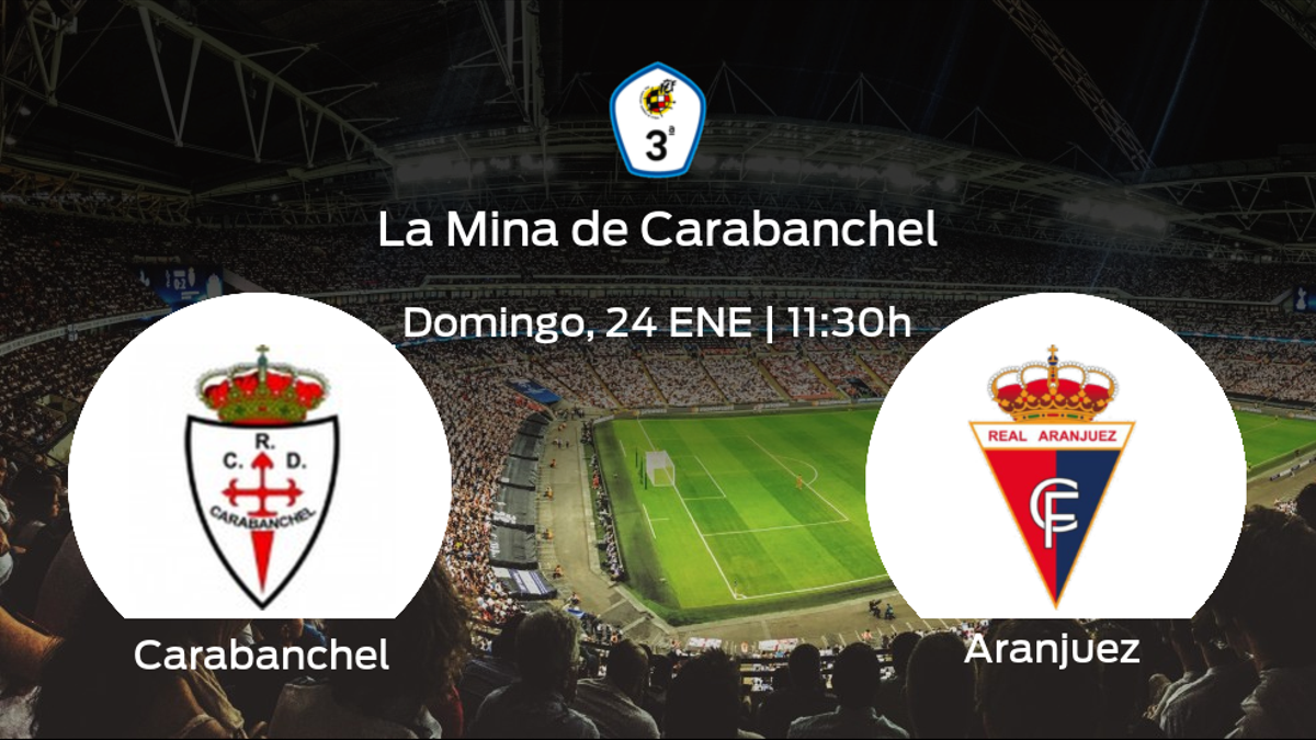 Previa del encuentro: el Real Carabanchel recibe al Real Aranjuez CF en la decimotercera jornada