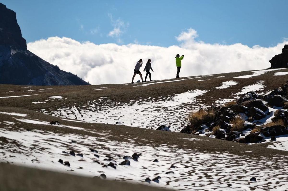 Nieve en el Teide, noviembre de 2018